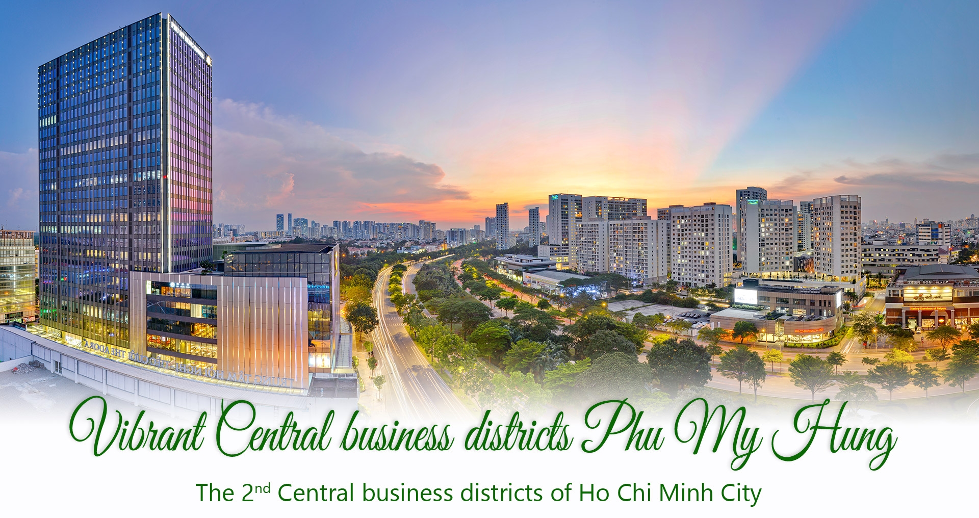 vibrant central business districts phu my hung the 2nd central business districts of ho chi minh city