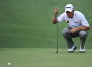 westwood leads after first round at masters