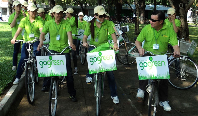 Parkson Vietnam gets on its bike for the environment