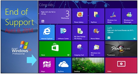 Over 5.5 million PCs in Vietnam at risk as Windows XP support ends