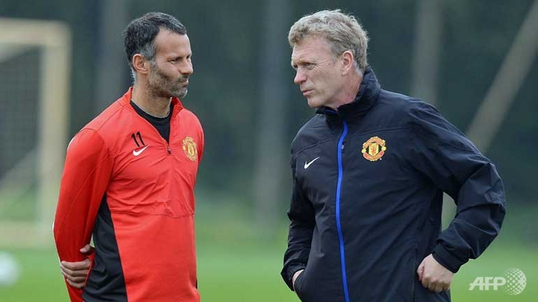 man utd sack moyes giggs appointed interim manager