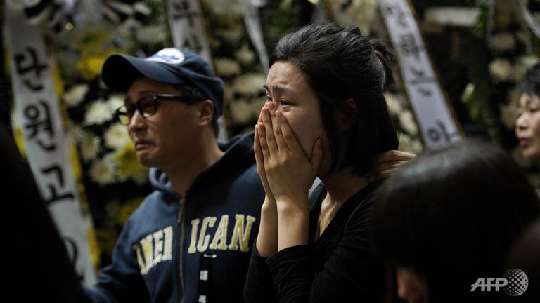 body recovery from sunken korean ferry suspended death toll 187