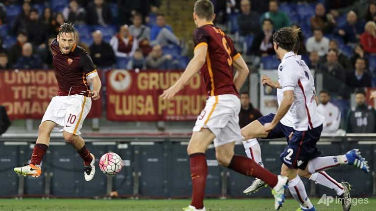 roma held by bologna in italian serie a