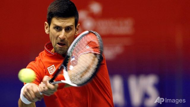 djokovic shines as serbia france eye davis cup semi finals