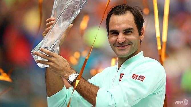 federer goes fourth in rankings after miami triumph
