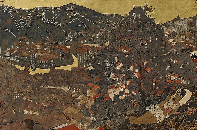 vietnamese style lacquer paintings sell for high prices at sothebys