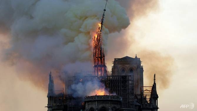 notre dame of paris saved after fire destroys steeple