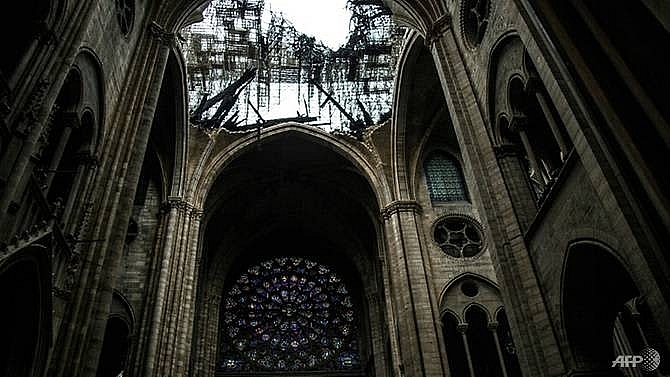 notre dame paintings removed amid lead pollution fears