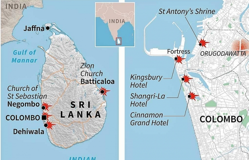 Sri Lanka under curfew after bomb blasts as death toll surpasses 200