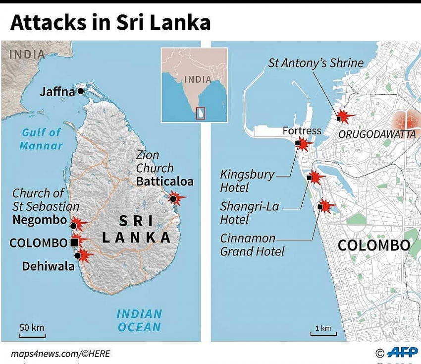 sri lanka under curfew after bomb blasts as death toll surpasses 200