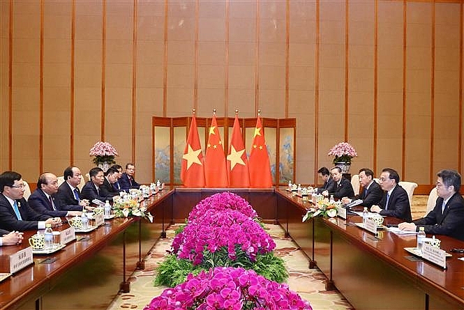 prime minister holds talks with chinese premier