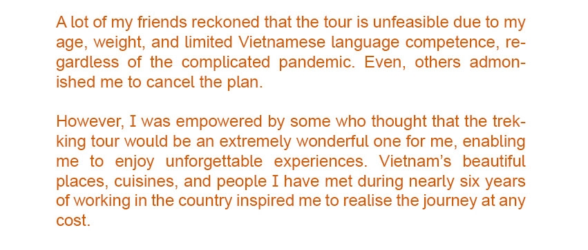 vietnam trekking tour wakes up all senses of veteran hotelier