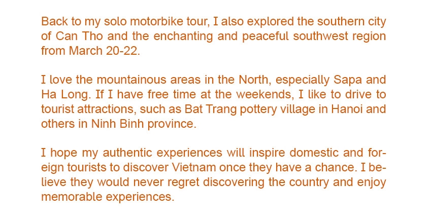 vietnam trekking tour wakes up all senses of veteran hotelier