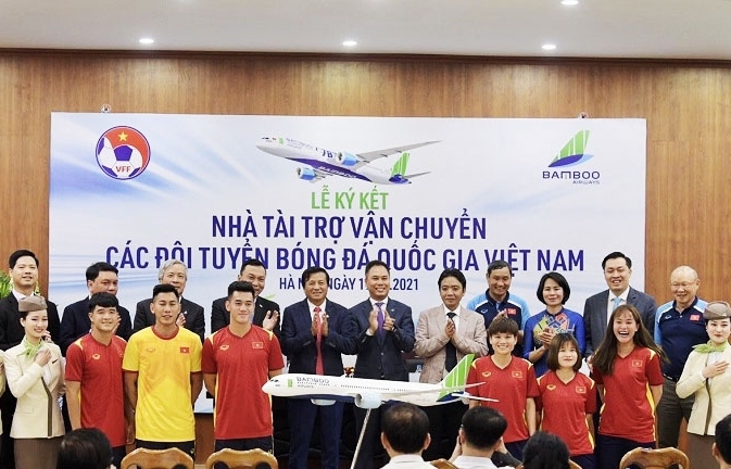 Bamboo Airways becomes transportation sponsor for national football teams