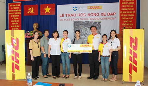 dhl makes the ride easier for vietnams school kids
