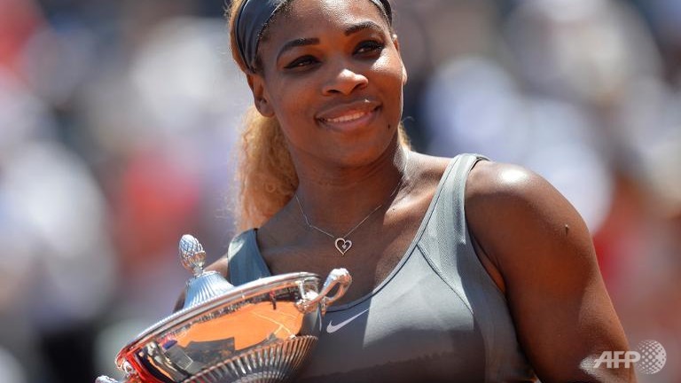 serena williams crushes errani in rome masters defence