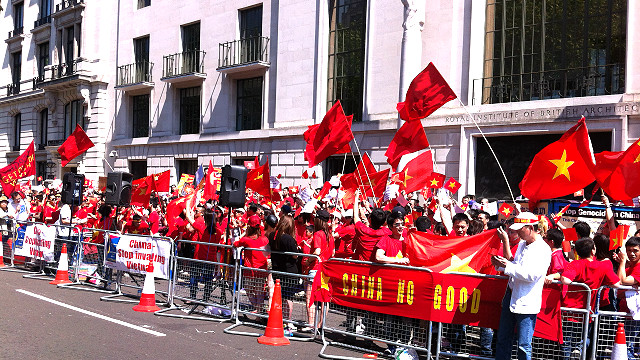 demonstrations abroad against chinas oil rig