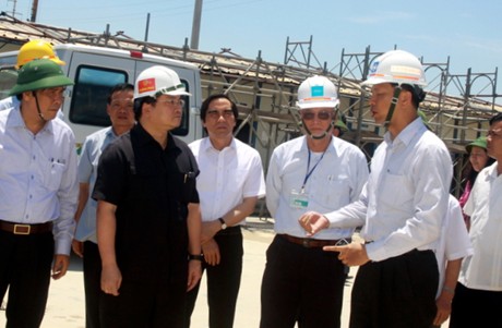 dpm hai visits formosas project in ha tinh