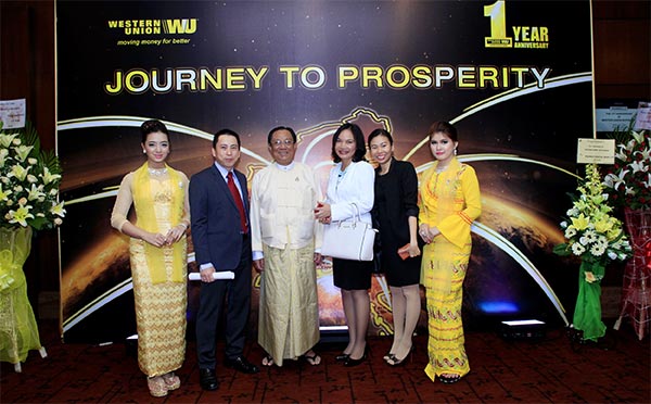 western union becomes one of the first global money transfer companies in myanmar