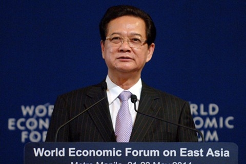 pm dung talks about business environment