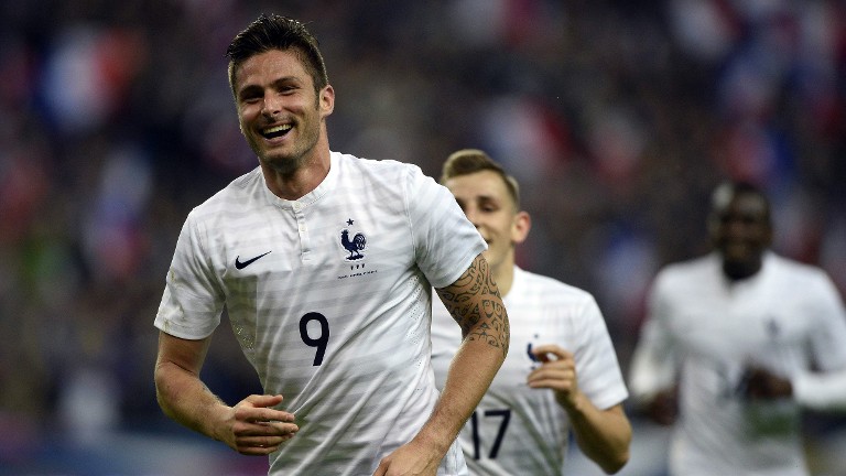 giroud scores twice as france thrash norway