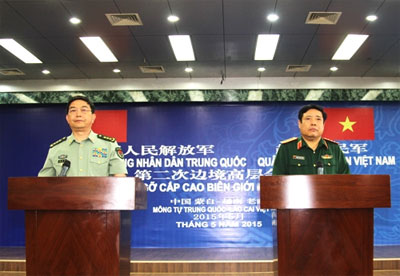 vietnamese chinese armies to promote border links