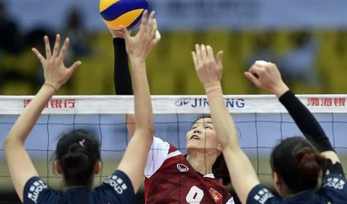 vietnam eliminated from asias top four after loss at asian womens volleyball tourney