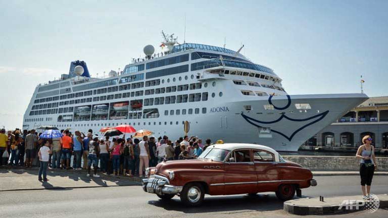 first us to cuba cruise ship in decades docks in havana