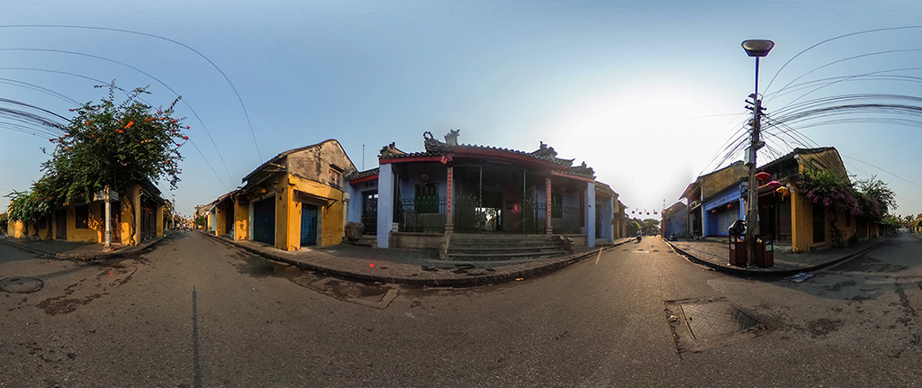 hoi an ancient town in 360 degree panorama pictures