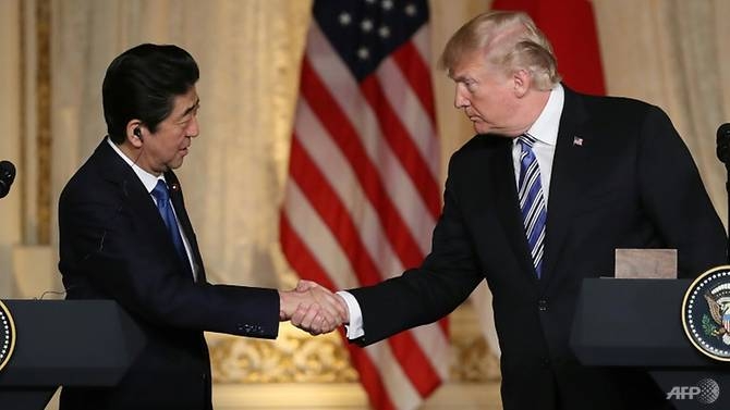 trump abe say imperative to dismantle north korean weapons