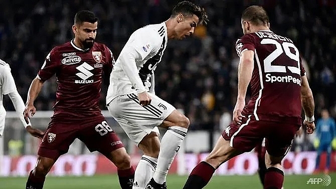 ronaldo breaks torino hearts in 1 1 derby draw