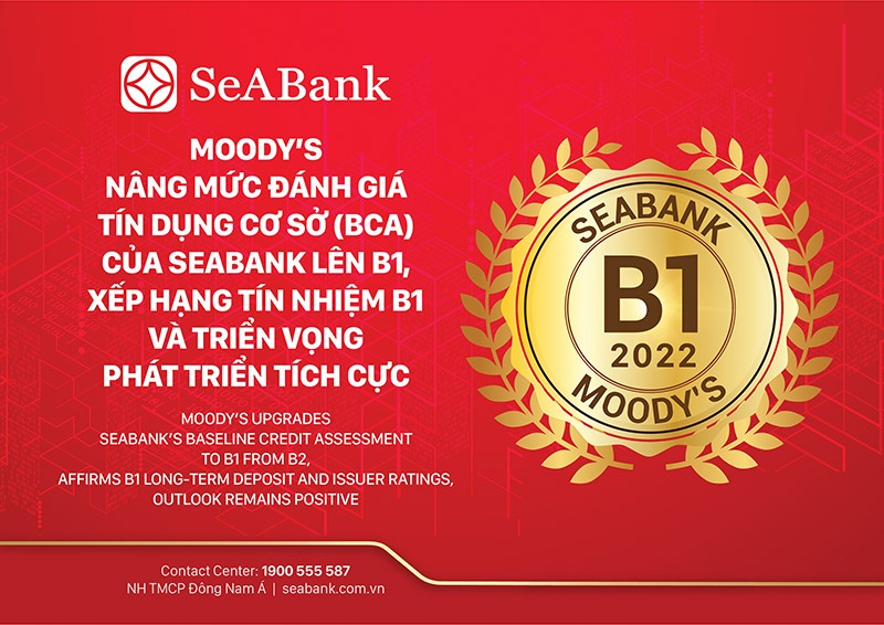 Moody’s upgrades SeABank’s baseline credit assessment
