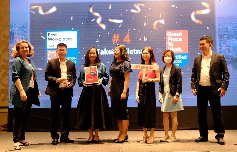 Takeda Vietnam listed in the inaugural 2022 Vietnam Best Workplaces