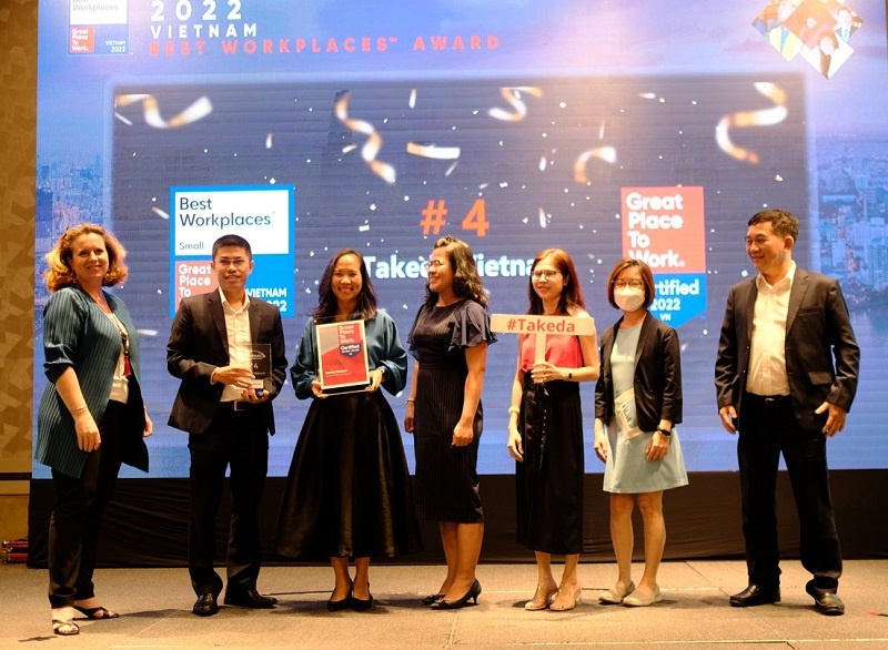 Takeda Vietnam listed in the inaugural 2022 Vietnam Best Workplaces