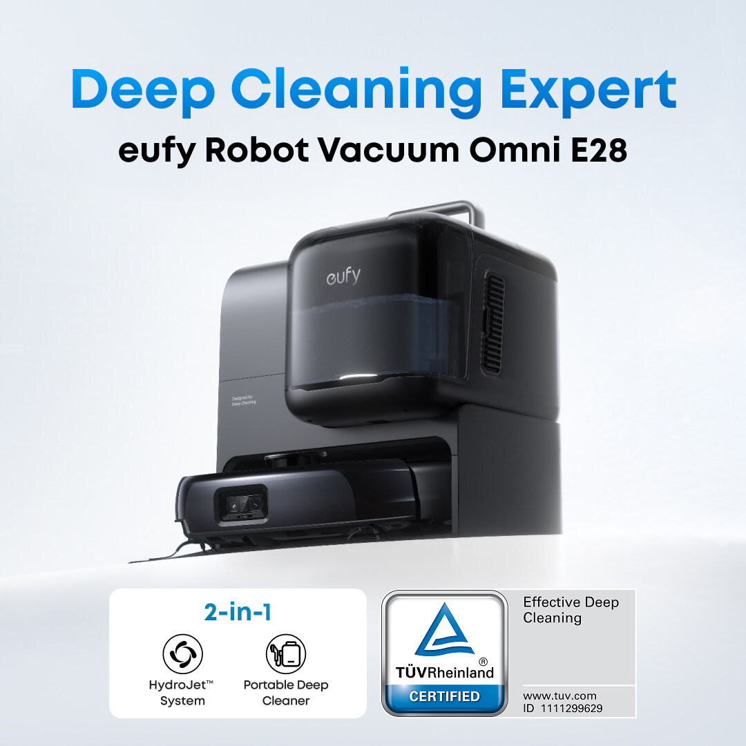 TÜV Rheinland Certifies Anker’s eufy Robot Vacuum for Effective Deep Cleaning