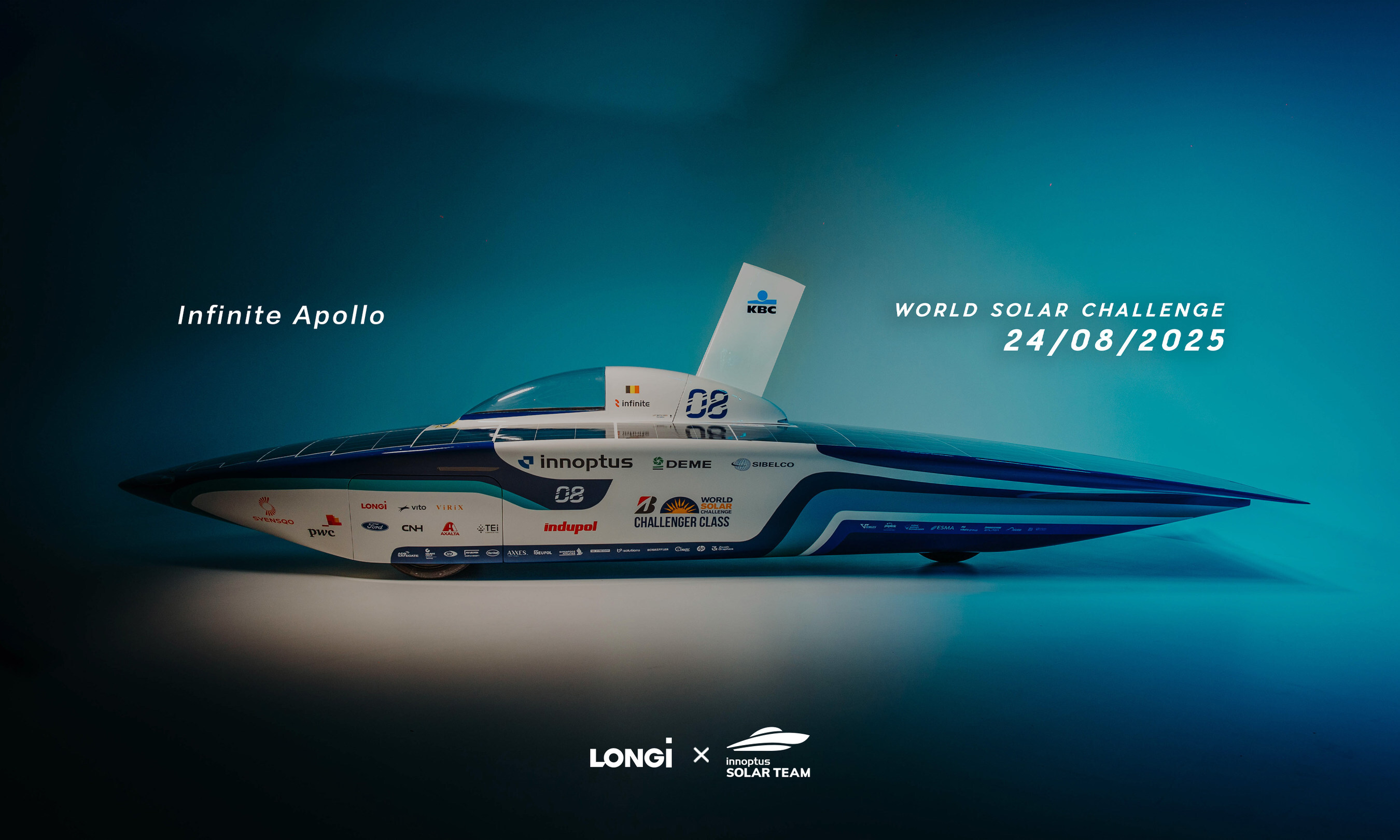 LONGi officially announced a strategic partnership with Belgium’s Innoptus Solar Team at the unveiling ceremony held in Belgium on May 5, 2025.