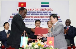 Rice deal inked with Sierra Leone