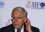 The managing director of Institute of International Finance (IIF), Charles Dallara, pictured in February 2012. The global banking lobby IIF on Thursday called on Group of 20 leaders to act decisively and jointly at their summit next week to avert the risk of another worldwide recession.