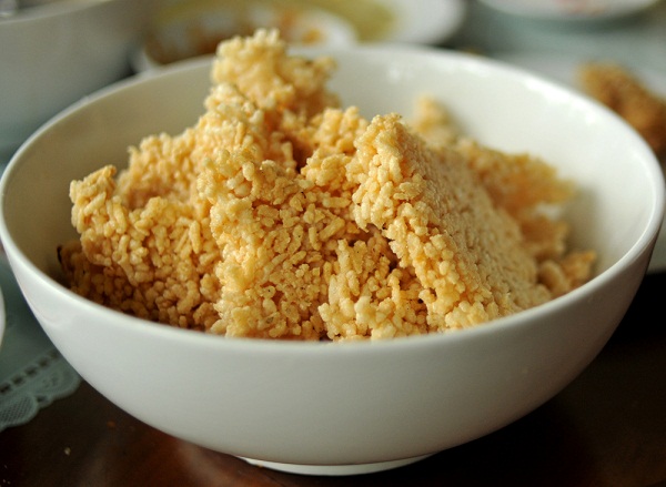 rice dishes, salt rice, com lam, com chay