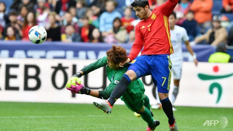 euro holders spain thump south korea in friendly