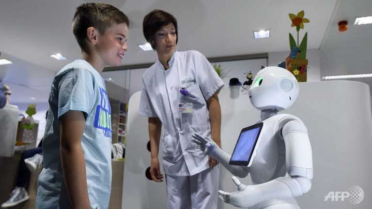 belgian hospitals introduce robot receptionists