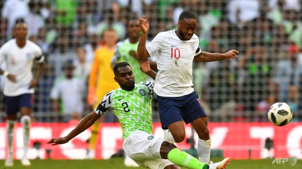 troubled sterling booked for diving as england down nigeria