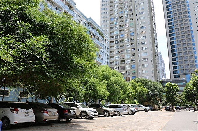 buildings car parking lots encroach on public spaces