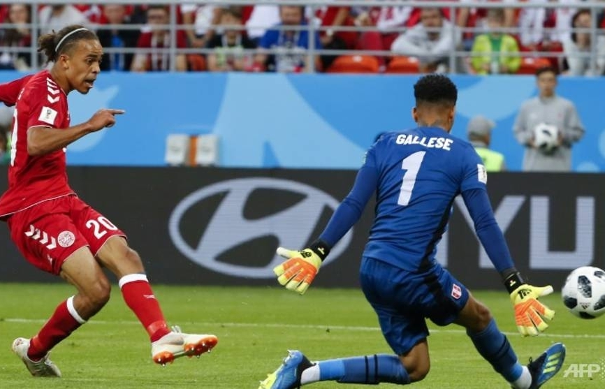 Poulsen winner for Denmark ruins Peru's World Cup return