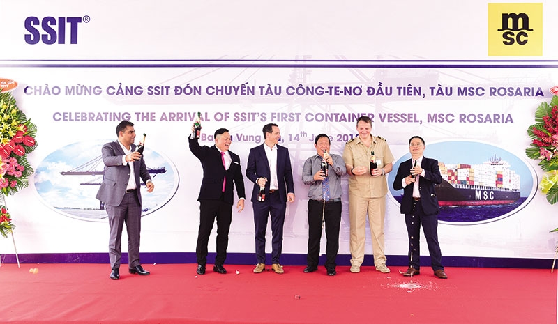 first container vessel received at the ssit port
