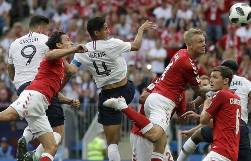 world cup france finish top ahead of denmark after stalemate