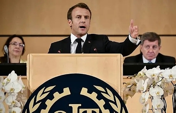 Macron warns on 'capitalism gone mad' in ILO speech