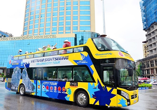 quang ninh launches double decker buses for tourism