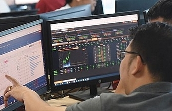 securities sector pushes shares up
