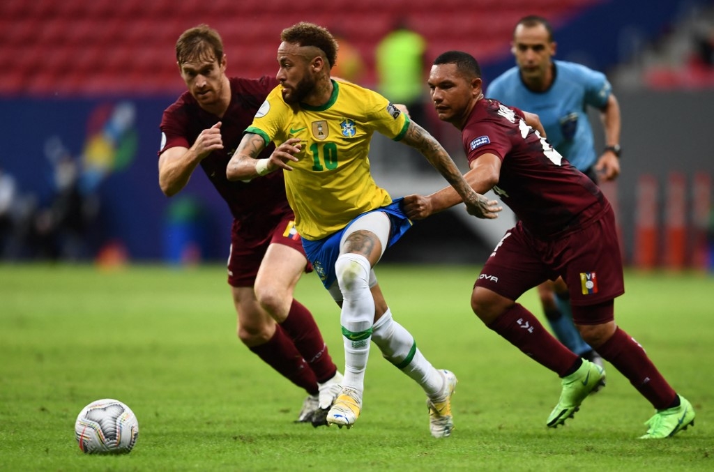 neymar helps brazil cruise to copa win over covid depleted venezuela